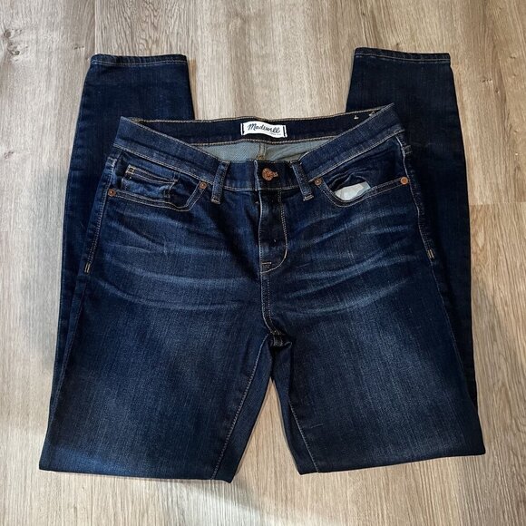 Madewell Skinny Skinny Jeans Size 28 Dark Wash Cotton Blend - Picture 2 of 13